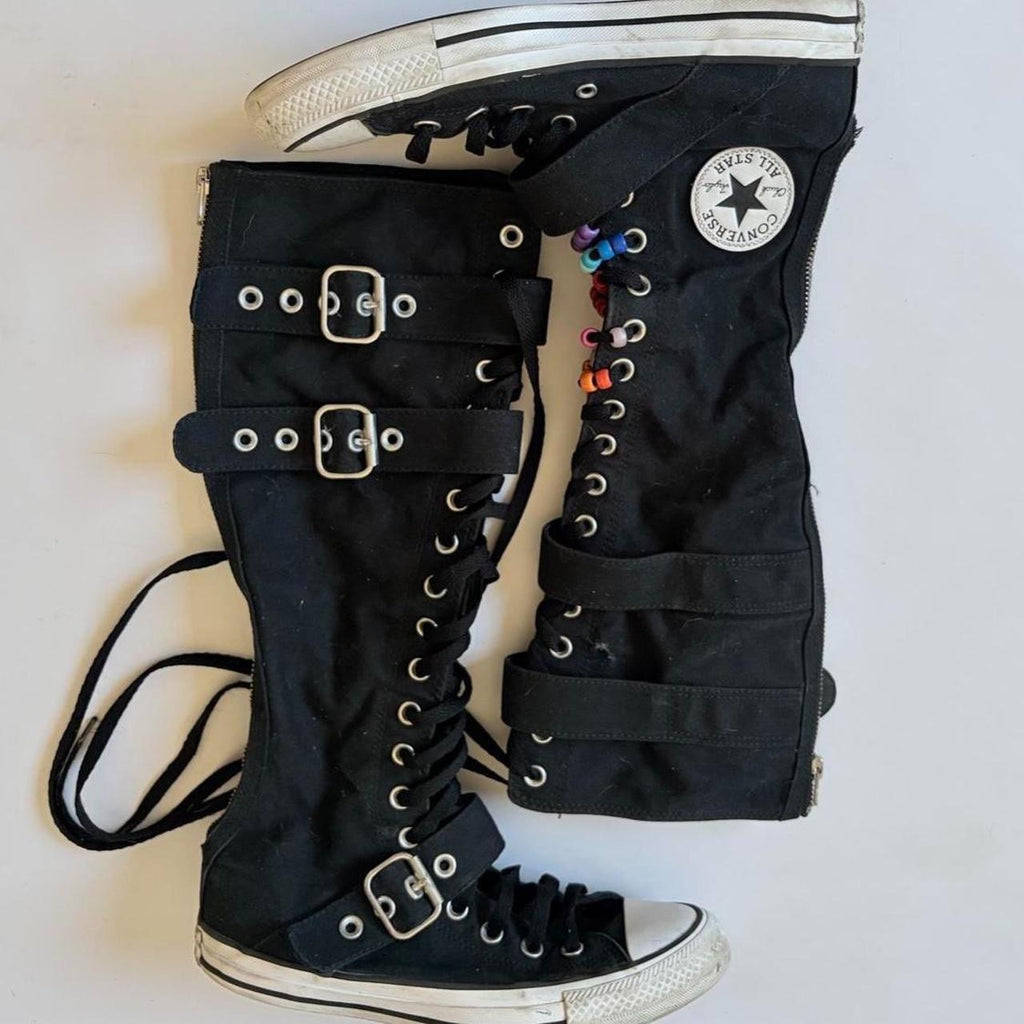 Converse Knee-High Buckle Sneaker Boots | Women’s 8
