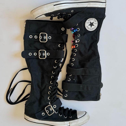 Converse Knee-High Buckle Sneaker Boots | Women’s 8